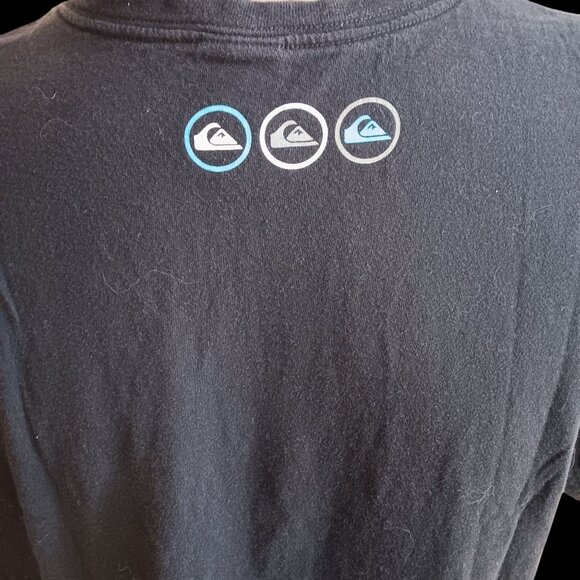 XL Vintage Y2K Quiksilver T-shirt Mens Black Graphic Tee Shirt Mexico - Picture 5 of 6